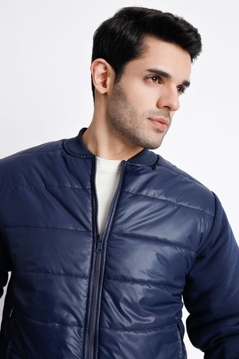 The Regular Fit Navy Puffer Jacket